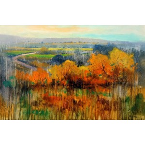 Tahir Bilal Ummi, 24 x 36 Inch, Oil on Canvas, Landscape Painting, AC-TBL-107